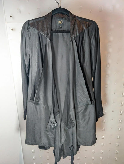 Nu Denmark Wrap Cardigan – Mixed Panels, Dark Romantic – Size M