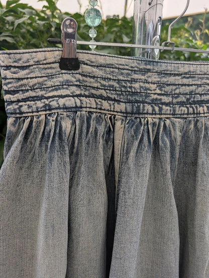 Falmer Heritage Acid Wash Denim Mini Skirt UK12