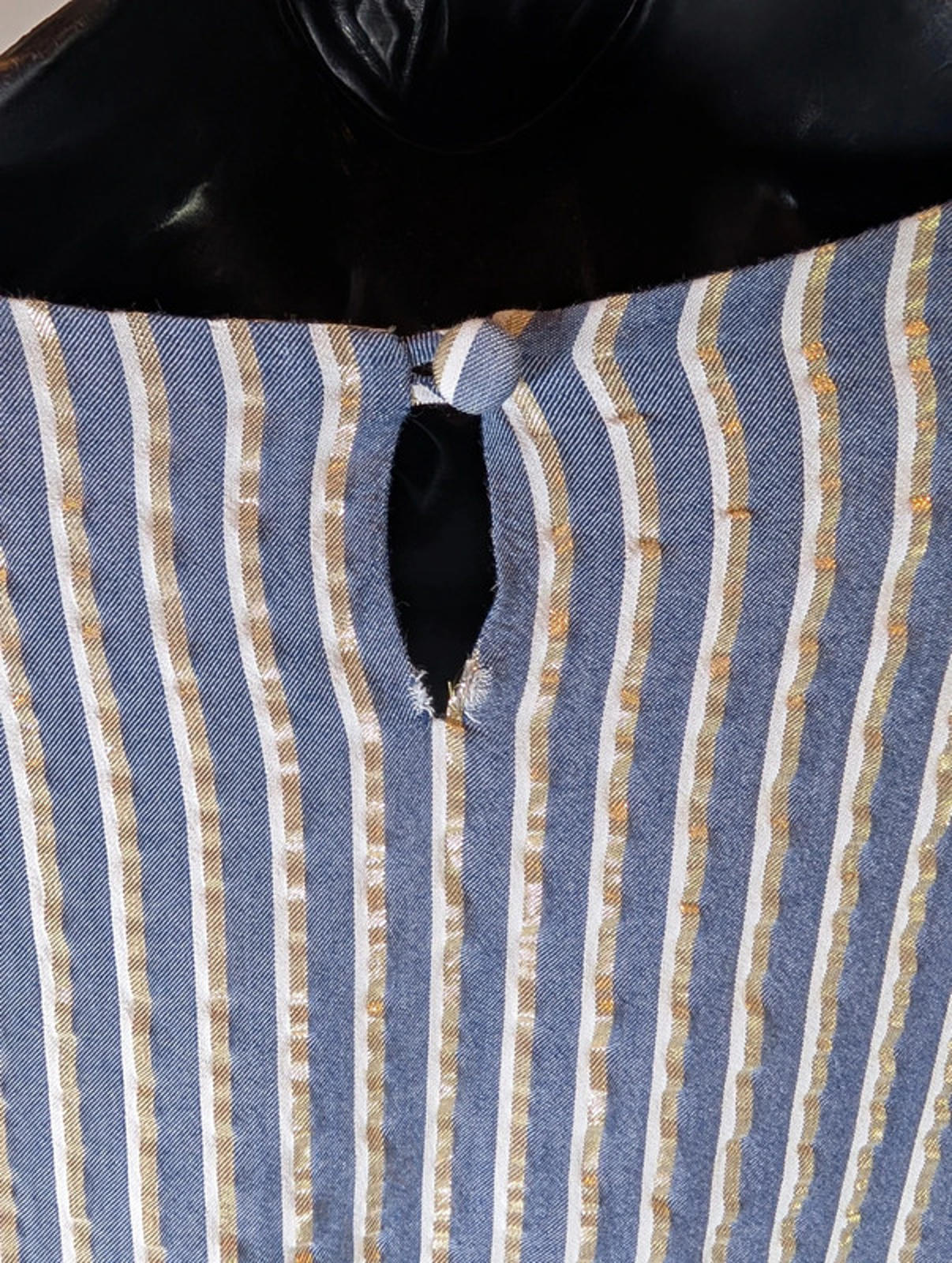 Eva Franco Metallic Tie Front Draped Top – UK 6