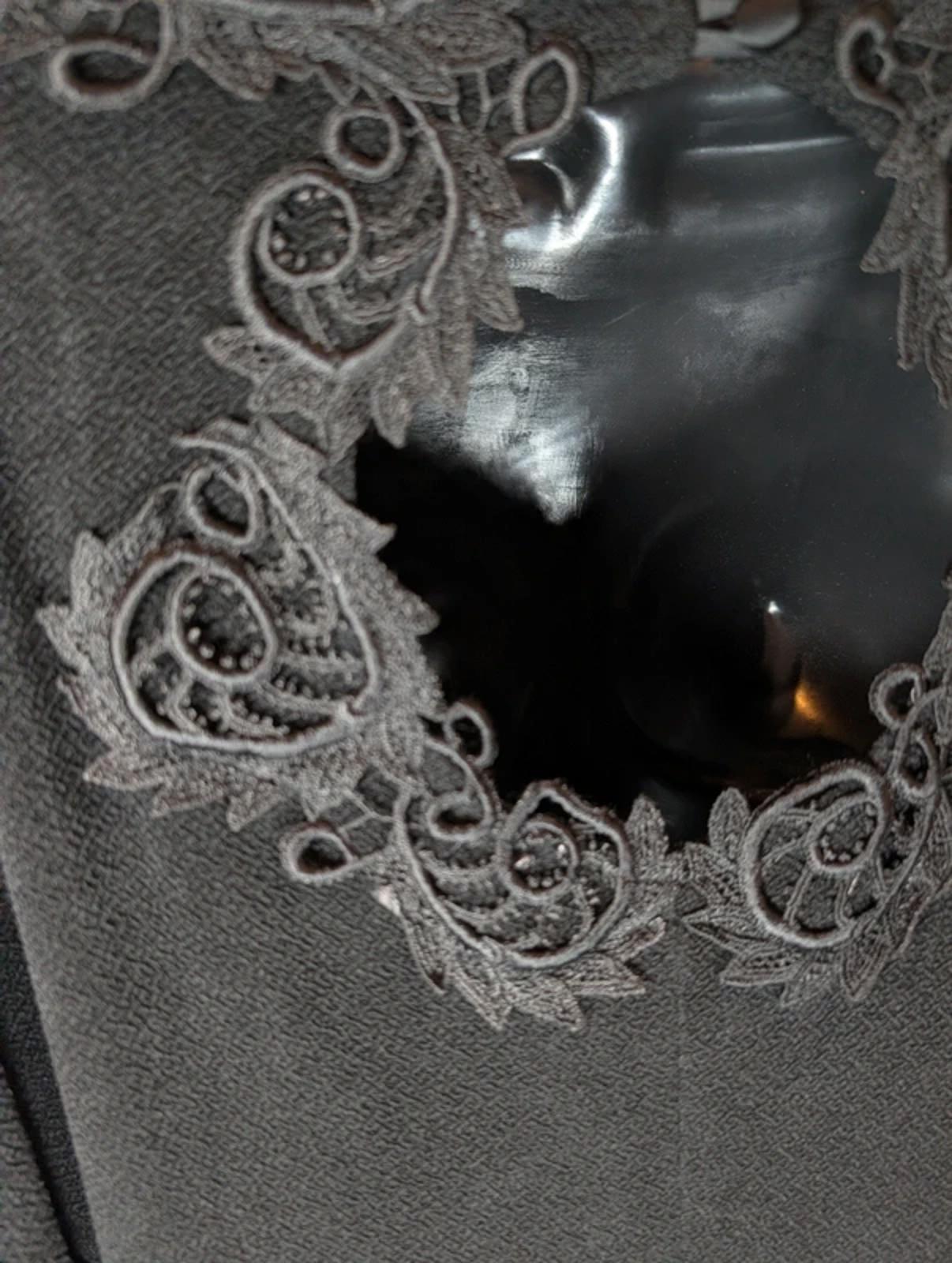 Joseph Ribkoff Black Dress Lace Neckline Occasion UK 14