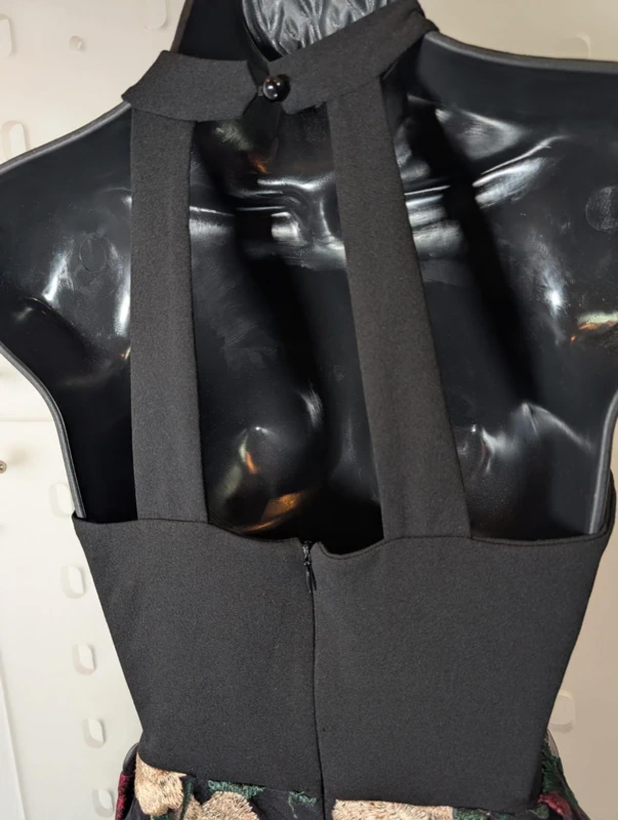 Ada Gatti Halter Neck Embroidered Dress (Made in Italy) Size S