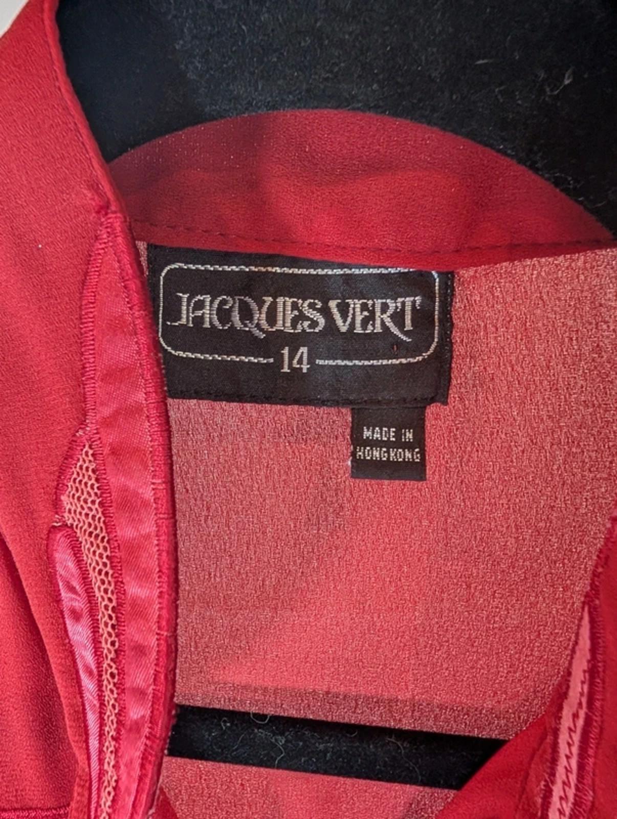 Vintage Jacques Vert Pearl Button Blouse 80s Hong Kong