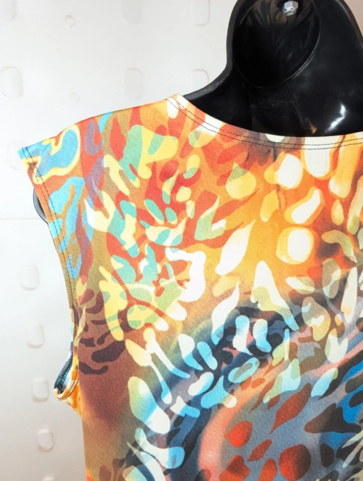 Joseph Ribkoff Draped Top – Eyelet Detail – UK 18 Stretch Jersey