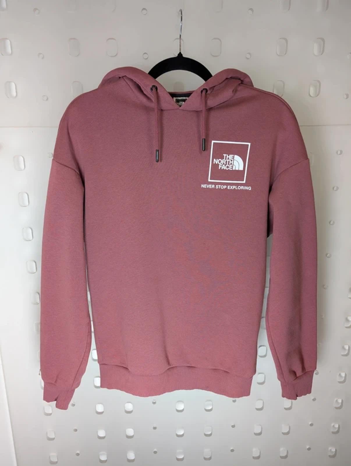 The North Face Box Logo Hoodie XS Black Pullover