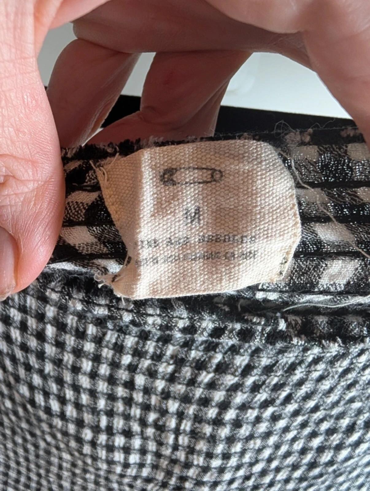 Pins & Needles Check Shirred Crop Top Off Shoulder S