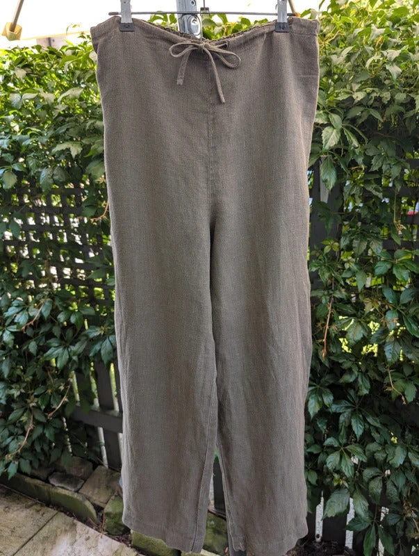 Vintage Marilyn Anselm for Hobbs Pure Linen Trousers UK10