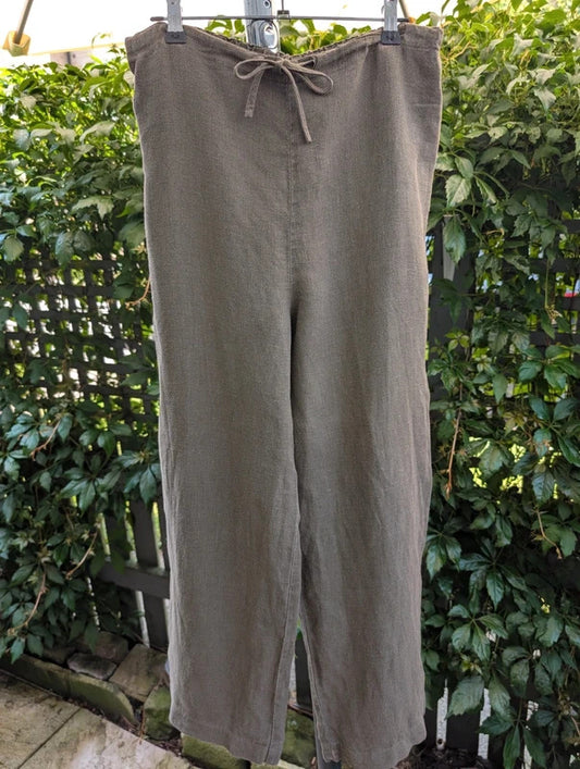Vintage Marilyn Anselm for Hobbs Pure Linen Trousers UK10