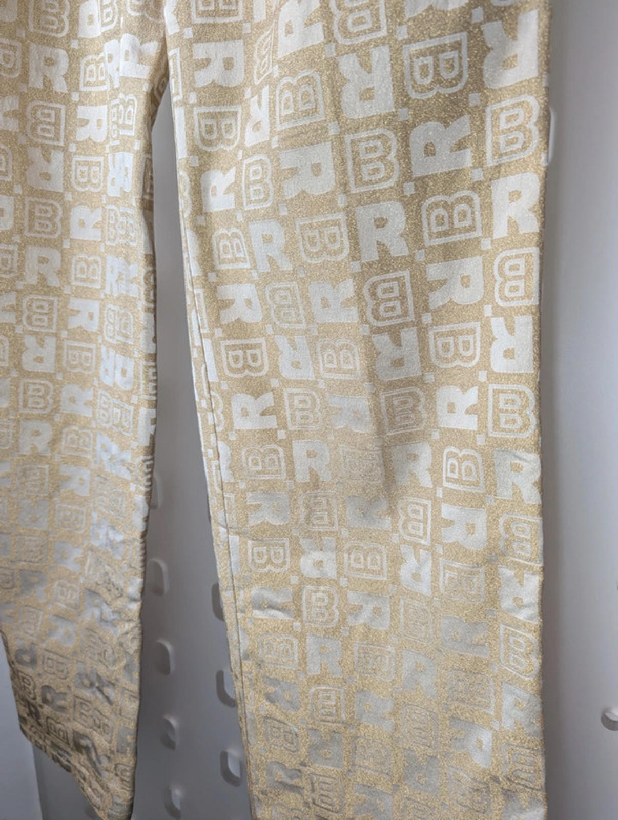 Rocco Barocco Gold Straight-Leg Trousers – Vintage Designer Medium