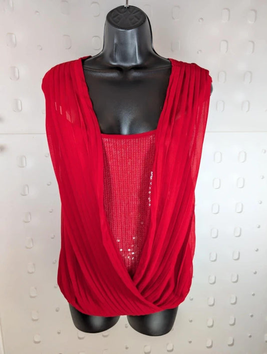 Jasper Conran Y2K Sequin Layered Top UK10