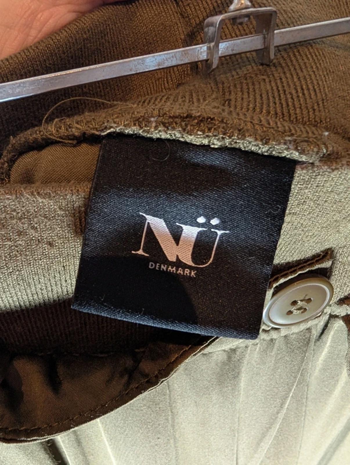 Nu Denmark Khaki Satin Cargo Joggers UK S