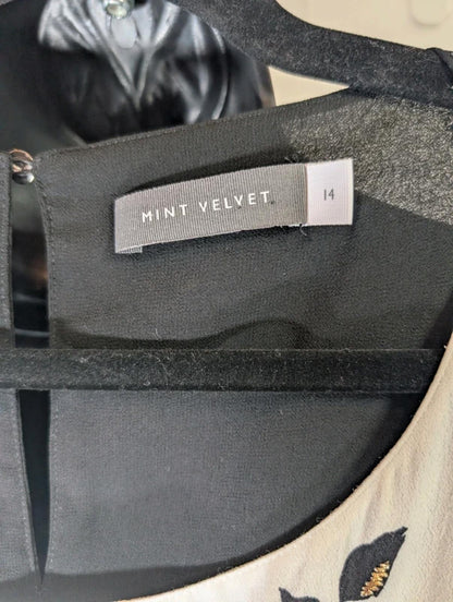 Mint Velvet UK14 Embroidered Tabard Top