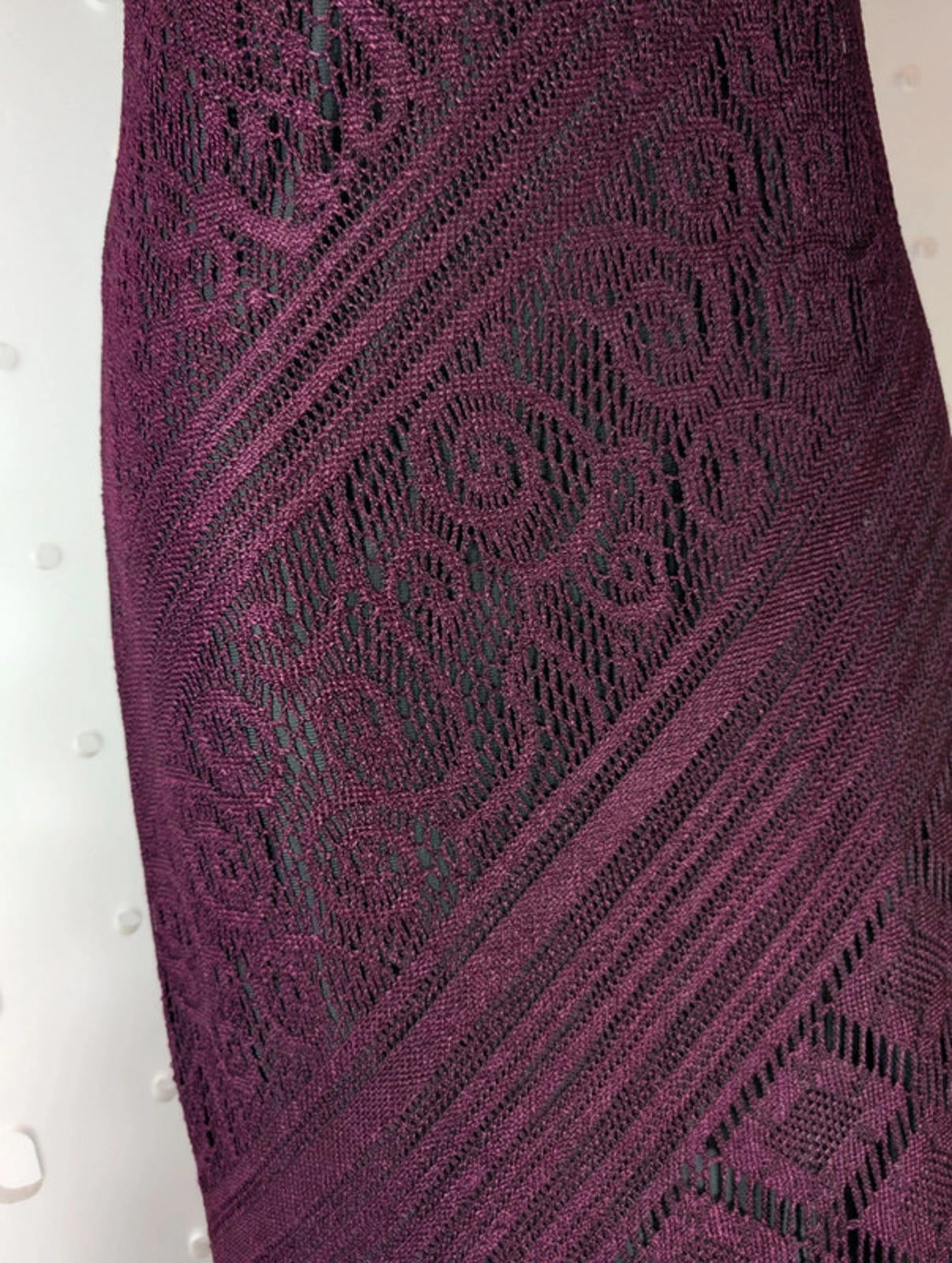 Berkertex black lace midi dress UK 12