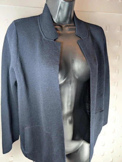 Jigsaw Wool Cardigan – Navy – Size XS