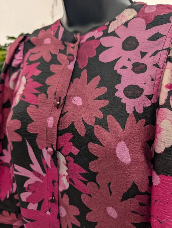 Fabienne Chapot Hollie Cato Floral Statement Sleeve Blouse EU34 UK8