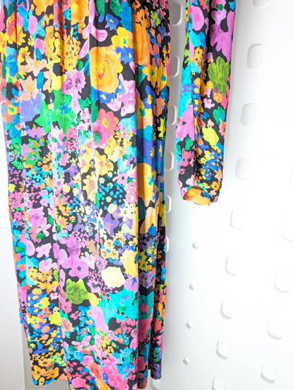 Stine Goya multicolour stretch drape dress – no size label (fits UK 8–12)
