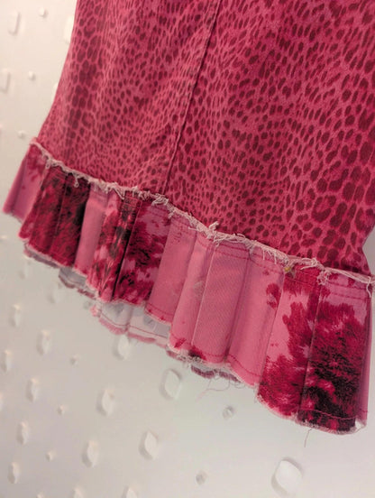 Roberto Cavalli Angels pink leopard skirt (age 10-12 / IT 40)