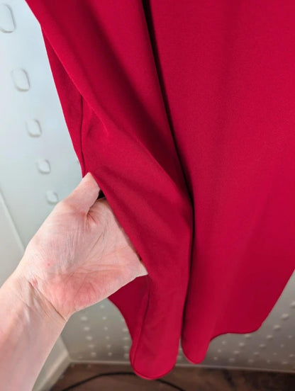 Diane von Furstenberg Kaftan Dress Small Satin Feel Designer Relaxed Fit Pockets