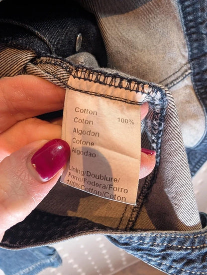 Gérard Darel Denim Jacket Plait Detail Made in Italy Size 40