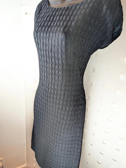 Moschino Cheap & Chic Textured Little Black Dress – UK 8