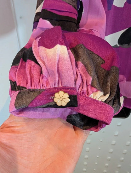 Fabienne Chapot Holly Blouse Purple Floral Size 34 UK8