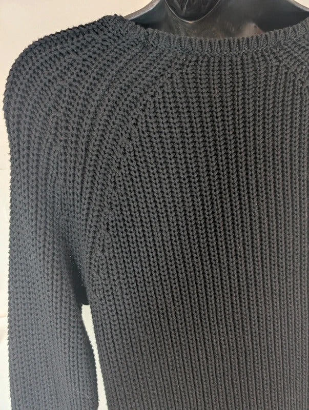 French Connection Black 100% Cotton Jumper XS