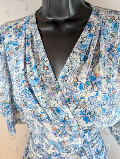 Suncoo Robe Cira Metallic Thread Dress T1 Ruched Waist Layered Skirt