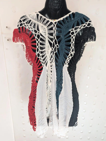 Crochet Boho Top Size 10/12
