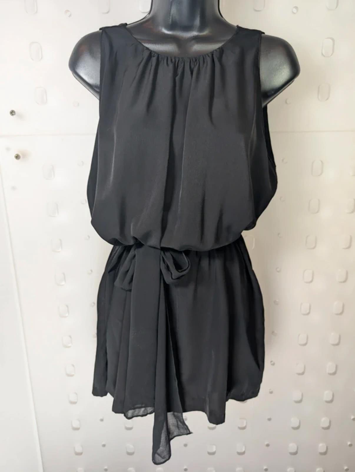 Zara Black Tie Front Playsuit (XS/S)