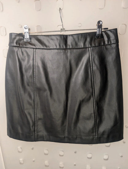Stradivarius PU mini skirt size 8