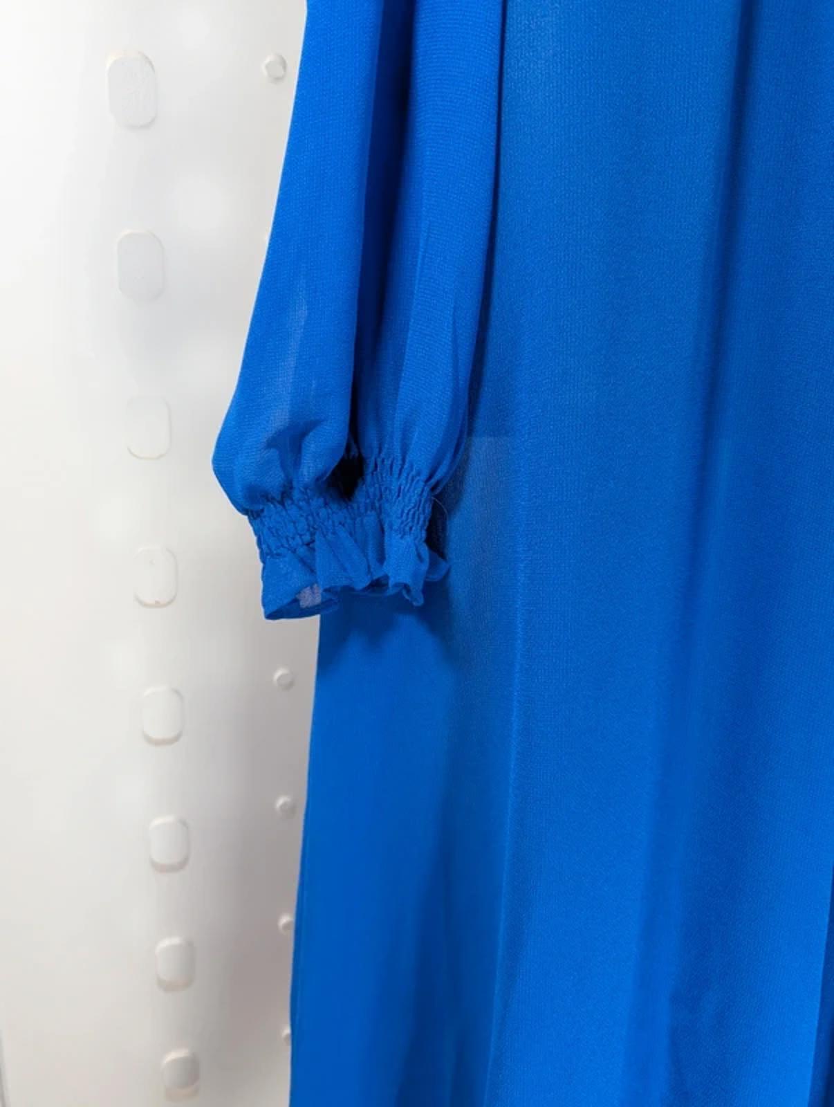 Studio by Preen Cobalt Blue Asymmetric Midi Dress UK 16 NWT RRP £69