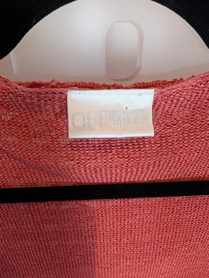 Off Shoot Rust Crochet Cardigan Size S Fairycore Boho