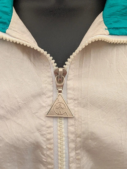 Vintage Casual Isle Shell Jacket Colour Block Made in Taiwan Medium