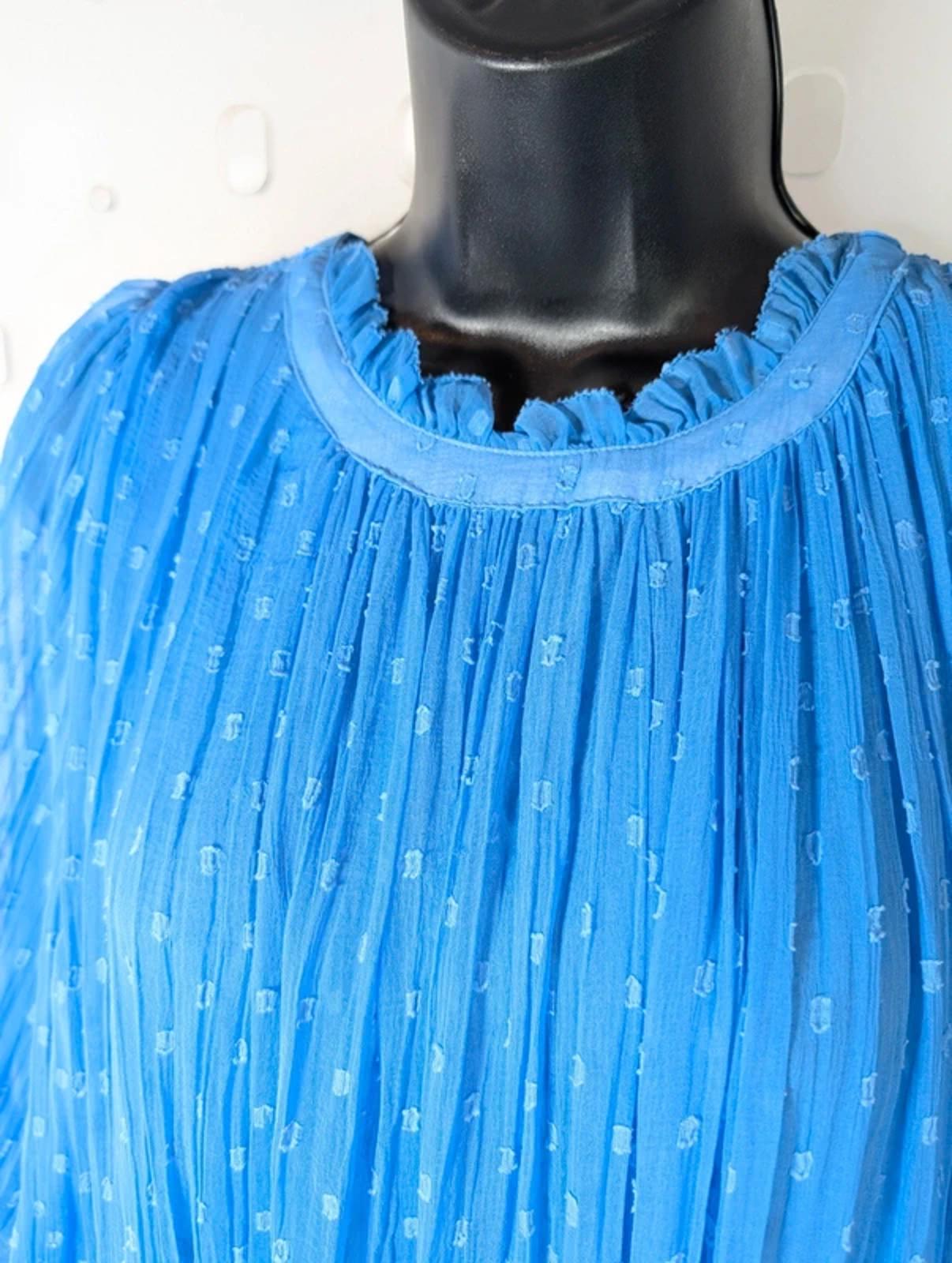 Goa Paris Romantic Chiffon Maxi Dress Size S Floaty Boho Occasion Made in India