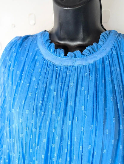 Goa Paris Romantic Chiffon Maxi Dress Size S Floaty Boho Occasion Made in India