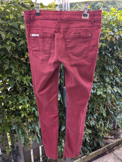 SoulCal & Co California DLX Burgundy Skinny Jeans UK8 W30