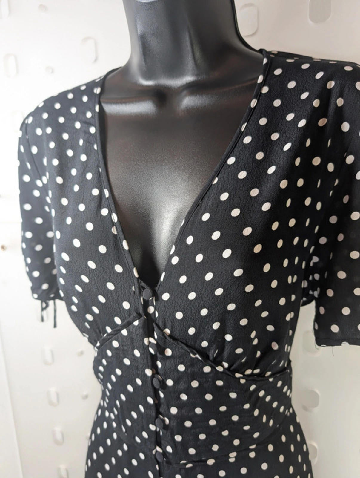 Jigsaw Polka Dot Viscose Summer Dress | UK 12