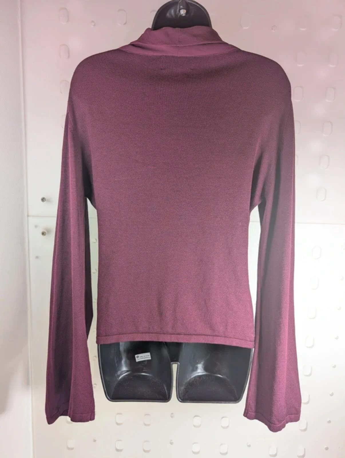 Paul Costelloe Dressage burgundy silk blend knit jumper size 3