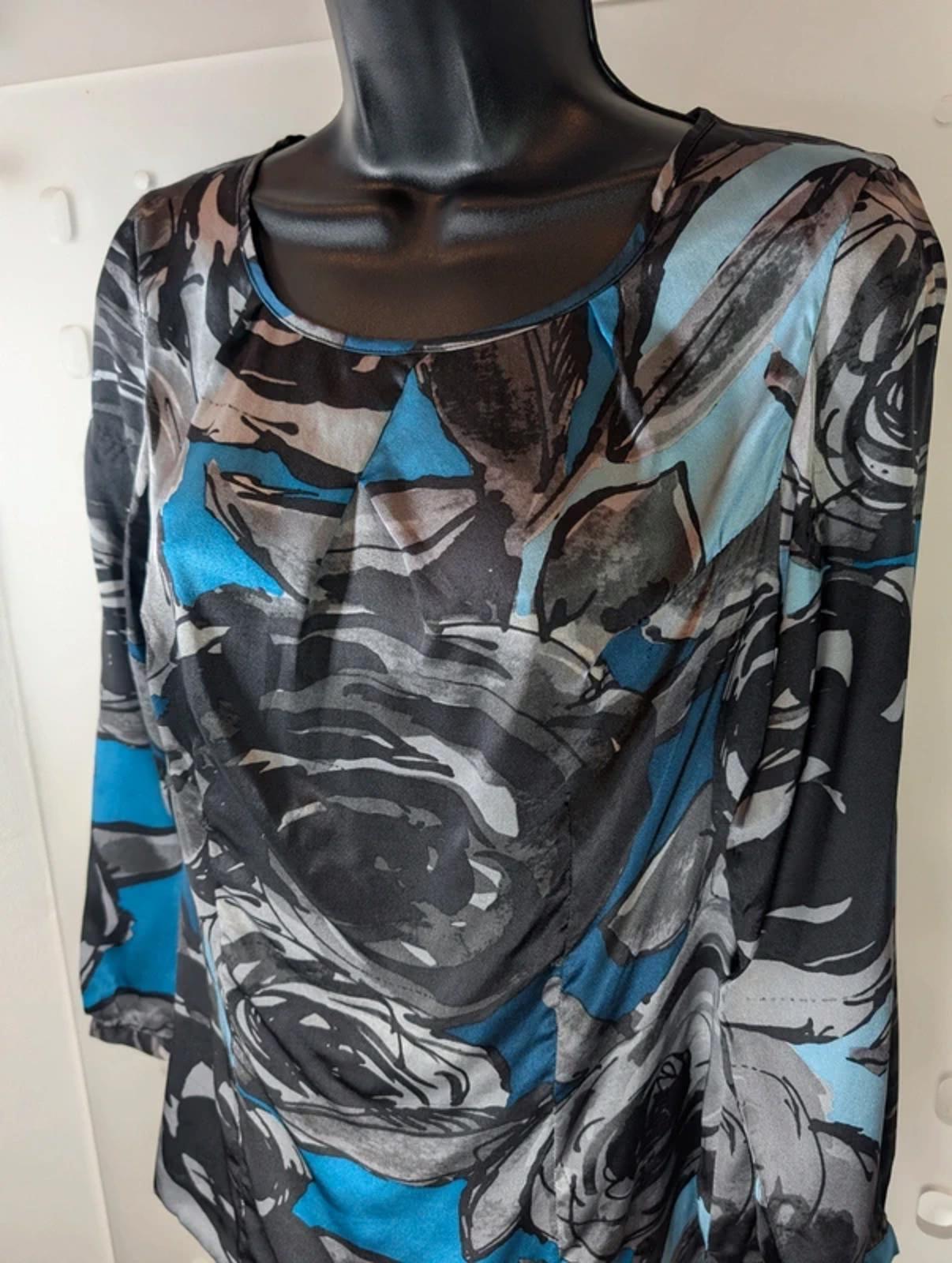 Pendleton 100% Silk Rose Print Blouse UK6