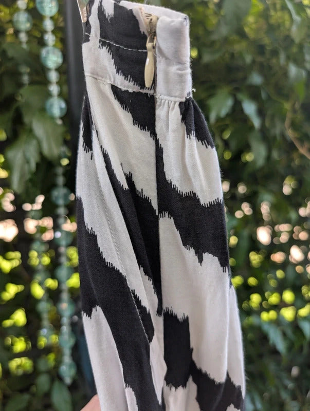 Saint Tropez Zebra Print Midi Skirt XS UK8/10