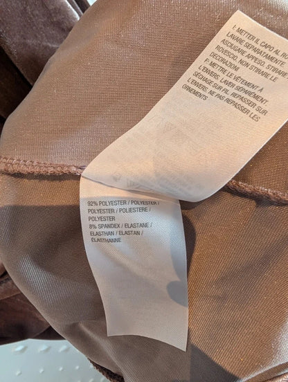 Quacker Factory Taupe Velvet Diamanté Top Size M