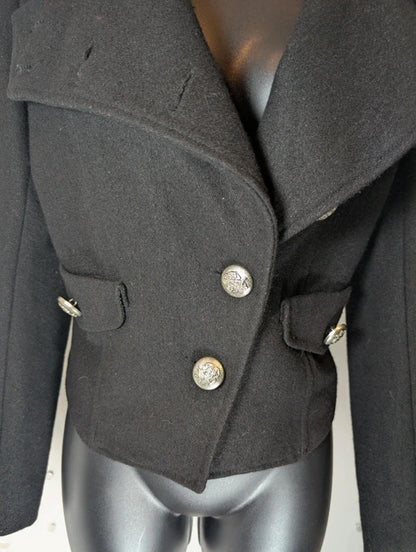 Cropped Military Jacket K-Pop Lolita Style Double Breasted Tailored