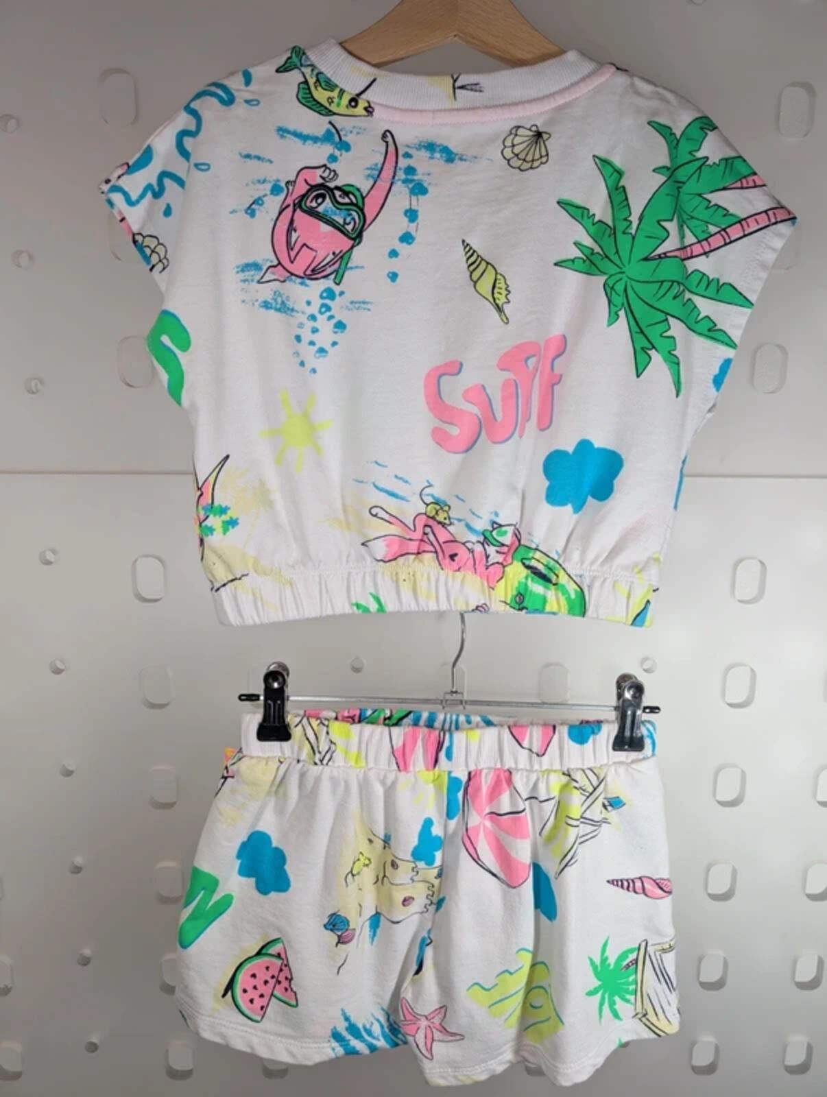 Billieblush Beach Print Top & Shorts Set Age 6 114cm