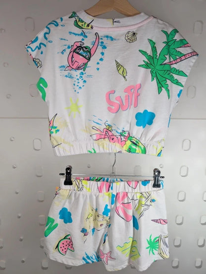 Billieblush Beach Print Top & Shorts Set Age 6 114cm