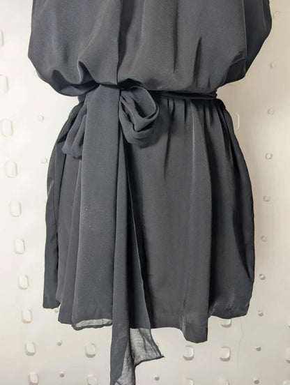 Zara Black Tie Front Playsuit (XS/S)
