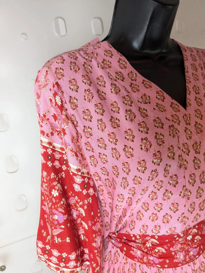 Lolly's Laundry Sumia Pink Dress Size L