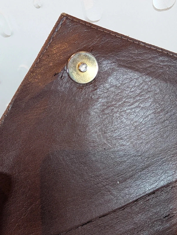 Vintage 1970s Aspis Real Leather Shoulder Bag Made in Cyprus
