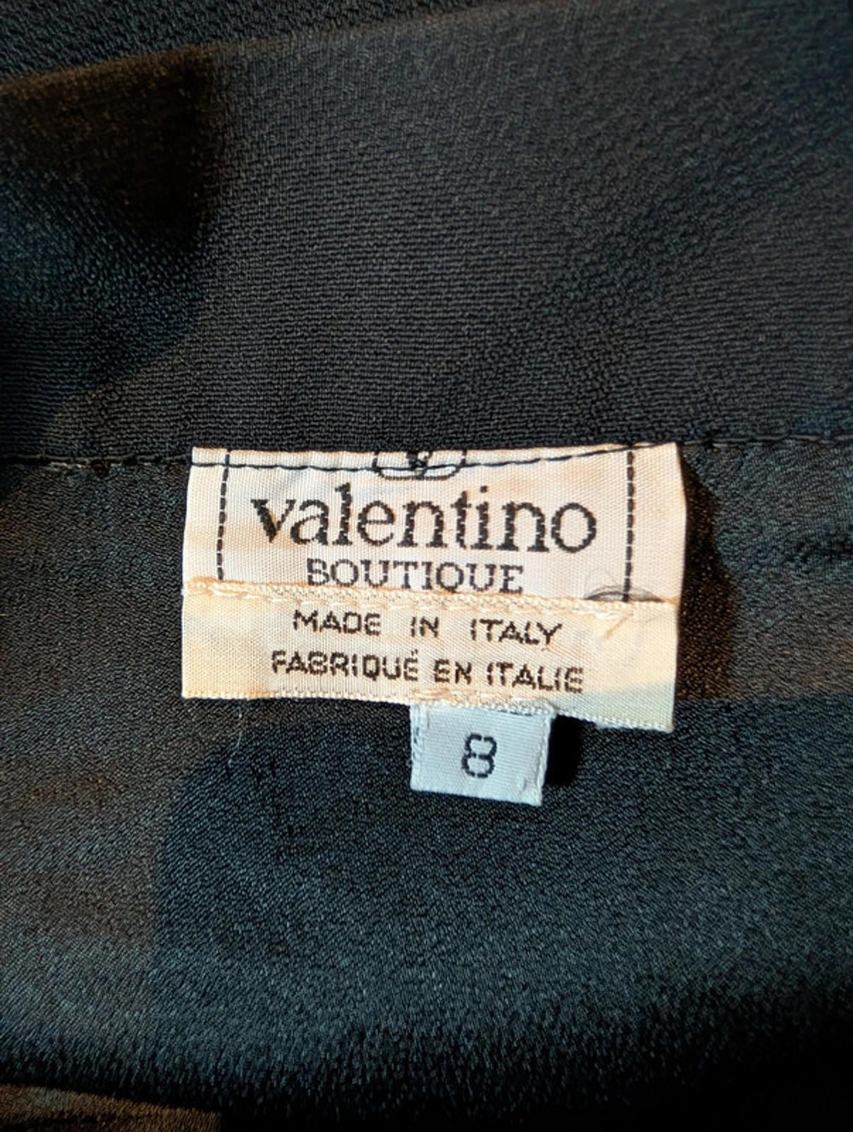 Vintage Valentino Boutique Skirt – Black | Made in Italy | UK 8