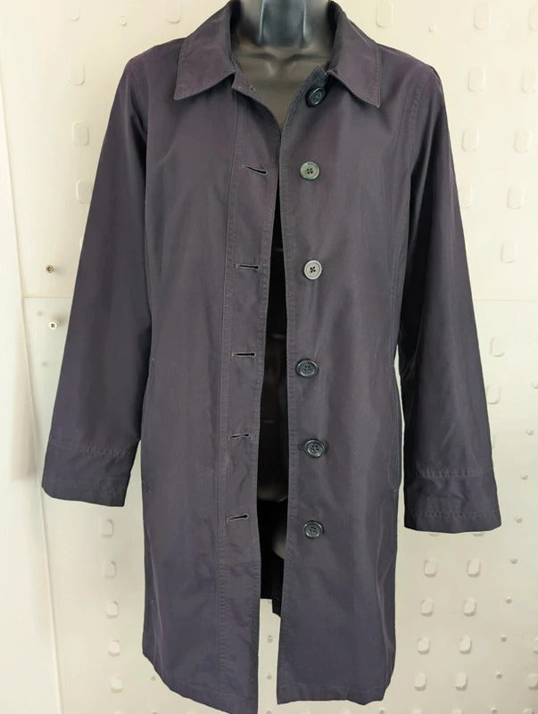 Lands' End Navy Petite Mac Jacket XS Petite