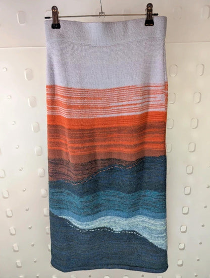 Anthropologie Akemi + Kin Wool Stripe Knit Skirt Size S