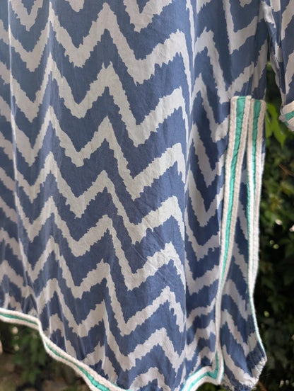 Blink Beach 100% Silk Kaftan Made in India UK10